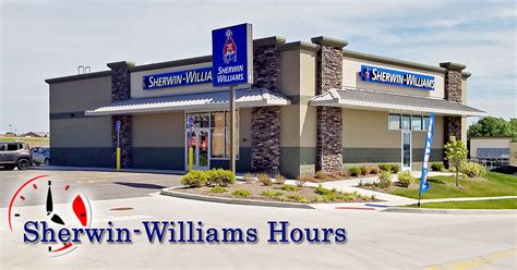 hours for sherwin williams